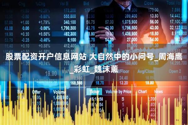 股票配资开户信息网站 大自然中的小问号_周海鹰_彩虹_魏沫薰