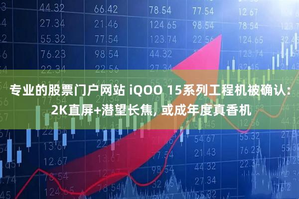 专业的股票门户网站 iQOO 15系列工程机被确认: 2K直屏+潜望长焦, 或成年度真香机